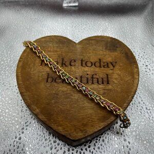 Multi Gem Vintage Gold Tone Bracelet Jewelry